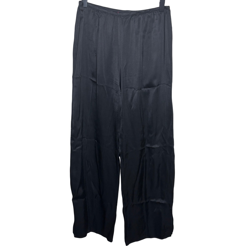 Stark X Black Wide Leg Elastic Waist Pull On Lounge Trousers Pants Womens Small